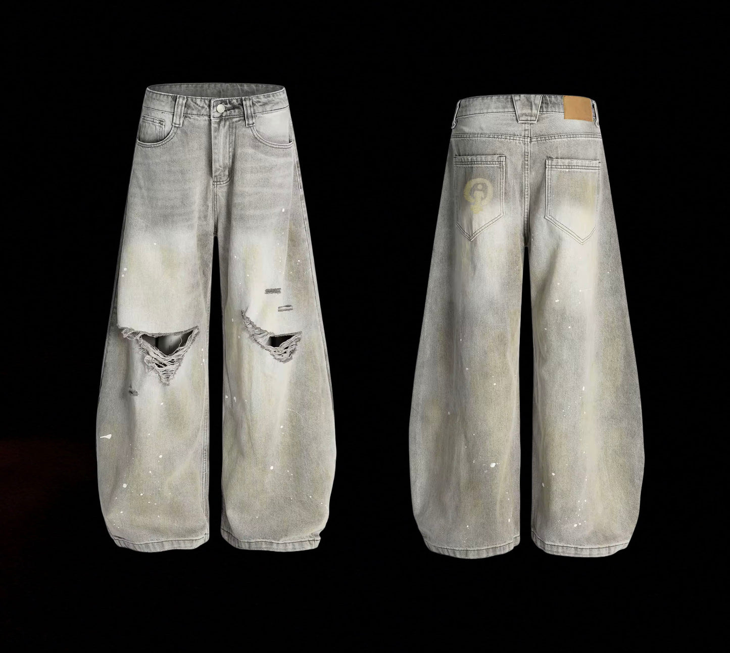 NWO Logo Distressed Jeans