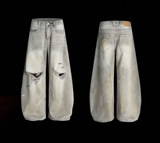 NWO Logo Distressed Jeans