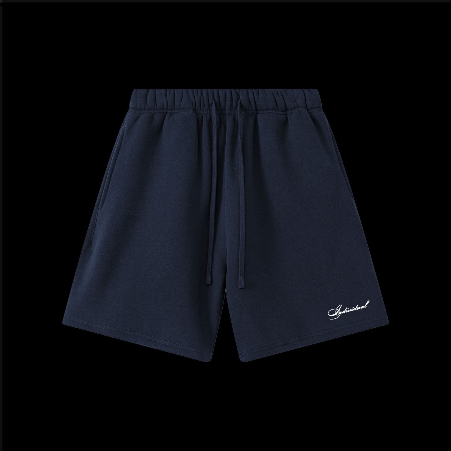 Embroidered Script Fleece Shorts