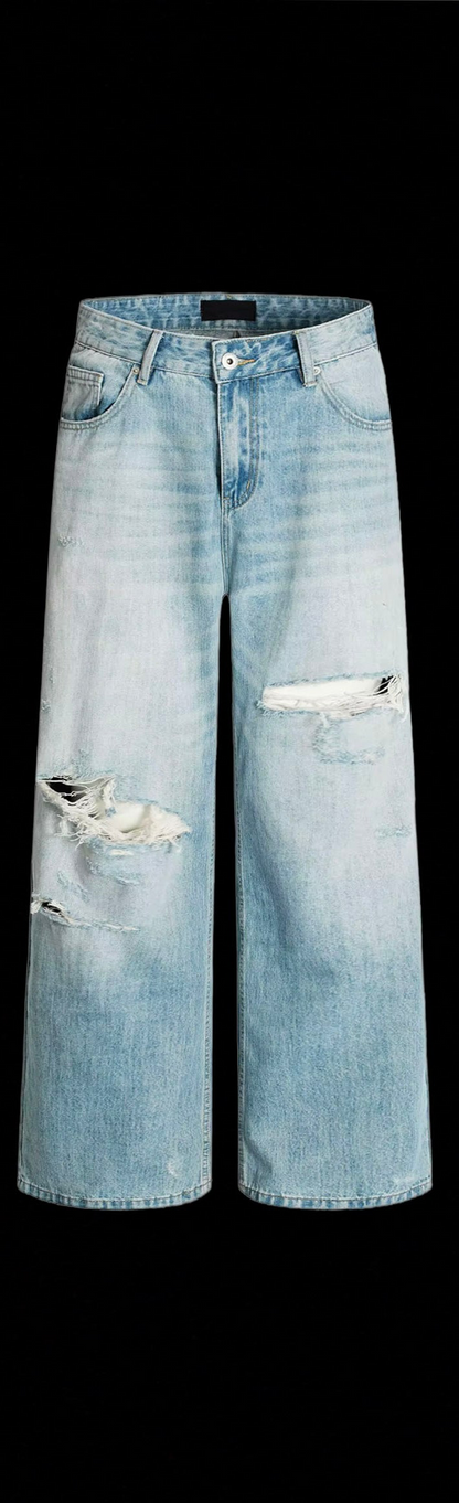 IJM Thrashed Light-wash Denim