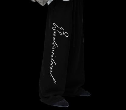 Script Oversized Sweats