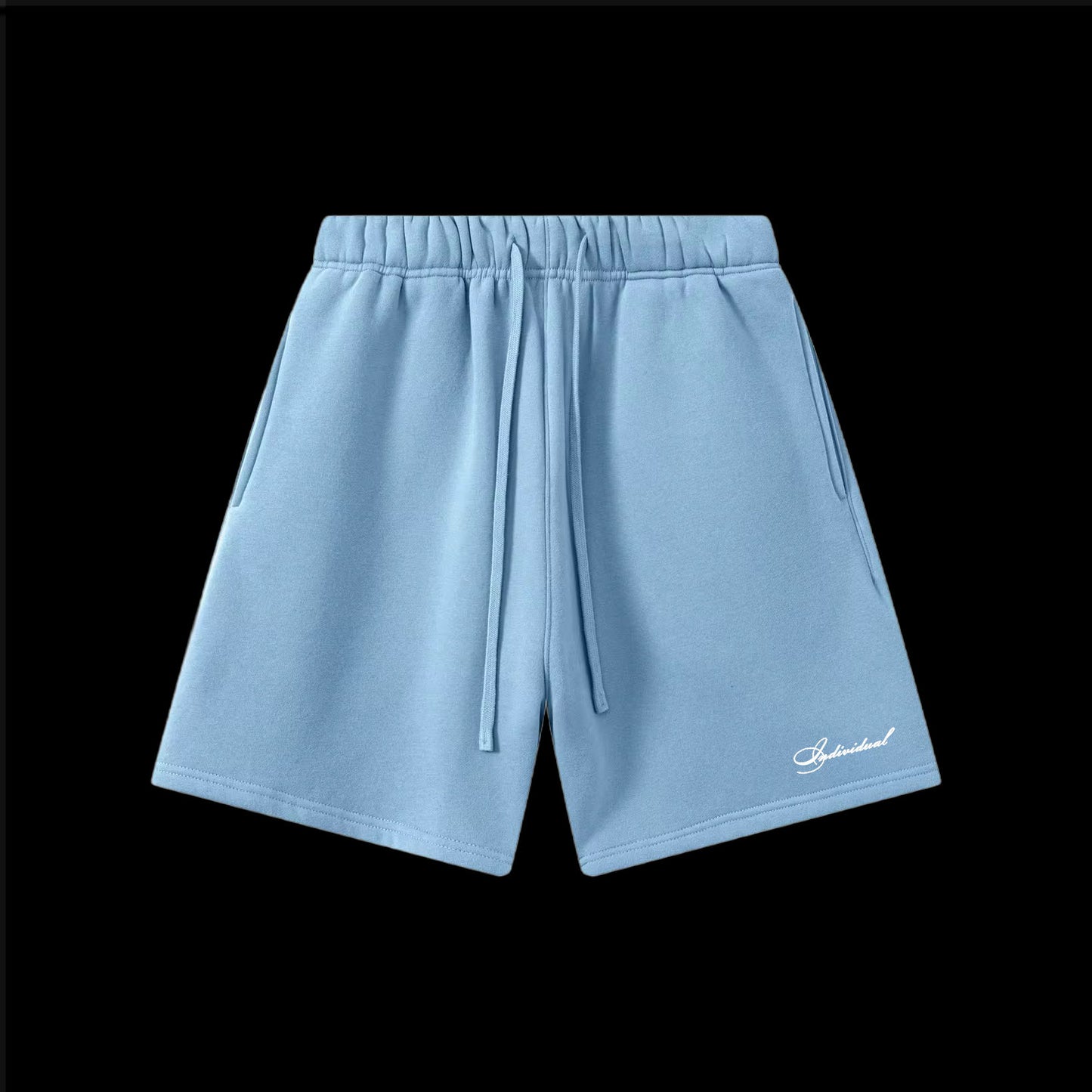 Embroidered Script Fleece Shorts