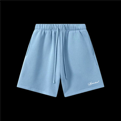 Embroidered Script Fleece Shorts
