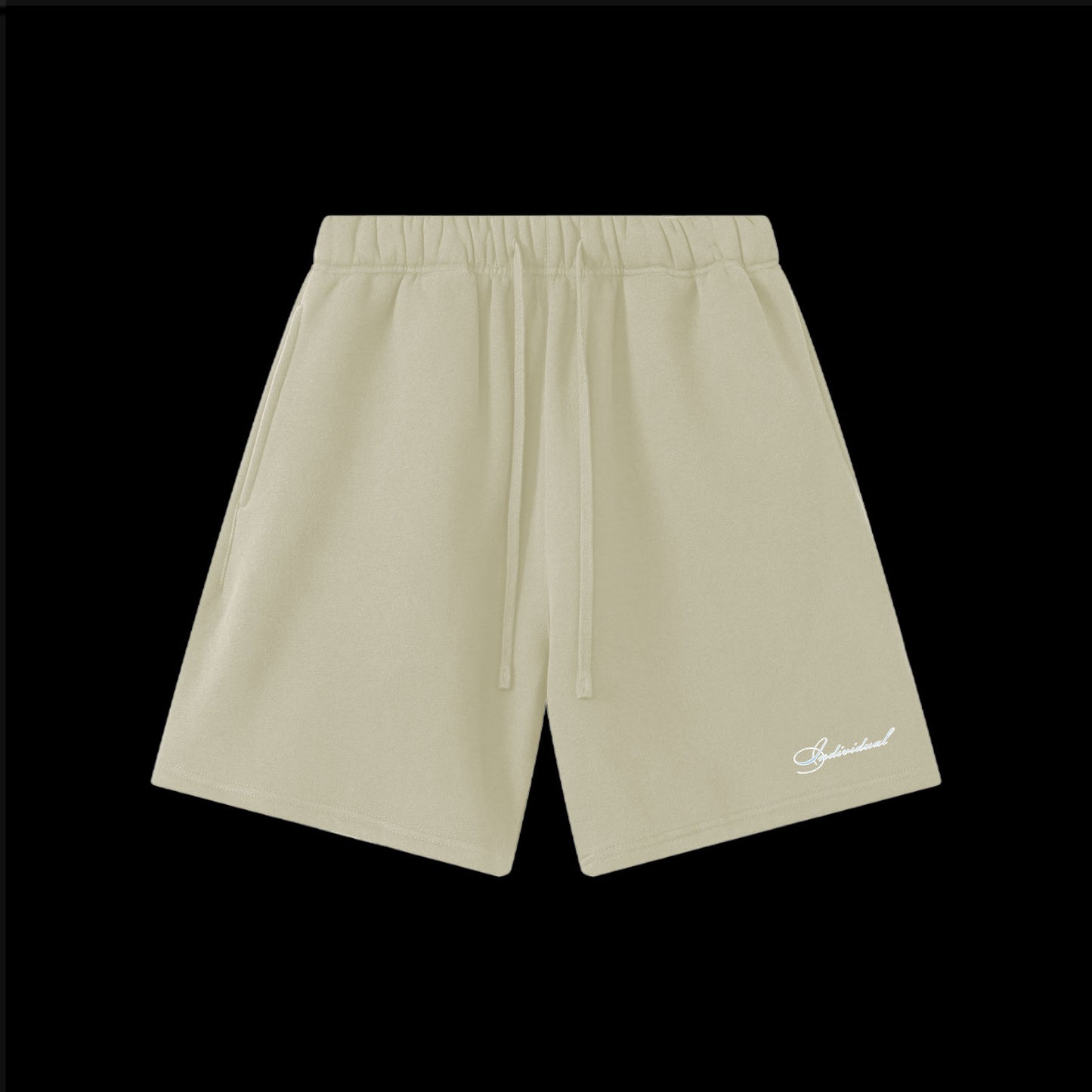 Embroidered Script Fleece Shorts